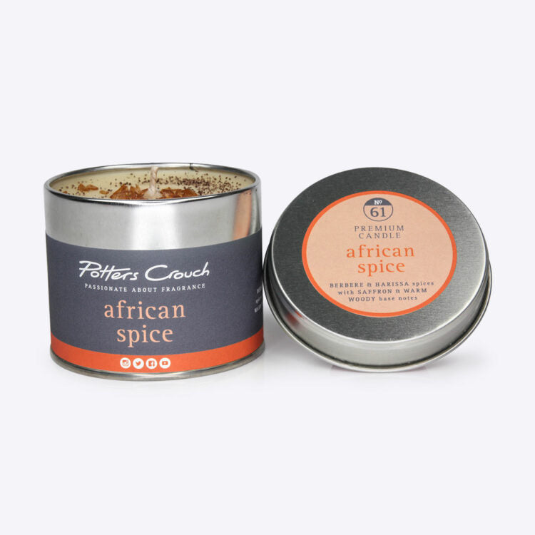 Potters Crouch African Spice Scented Candle Tin