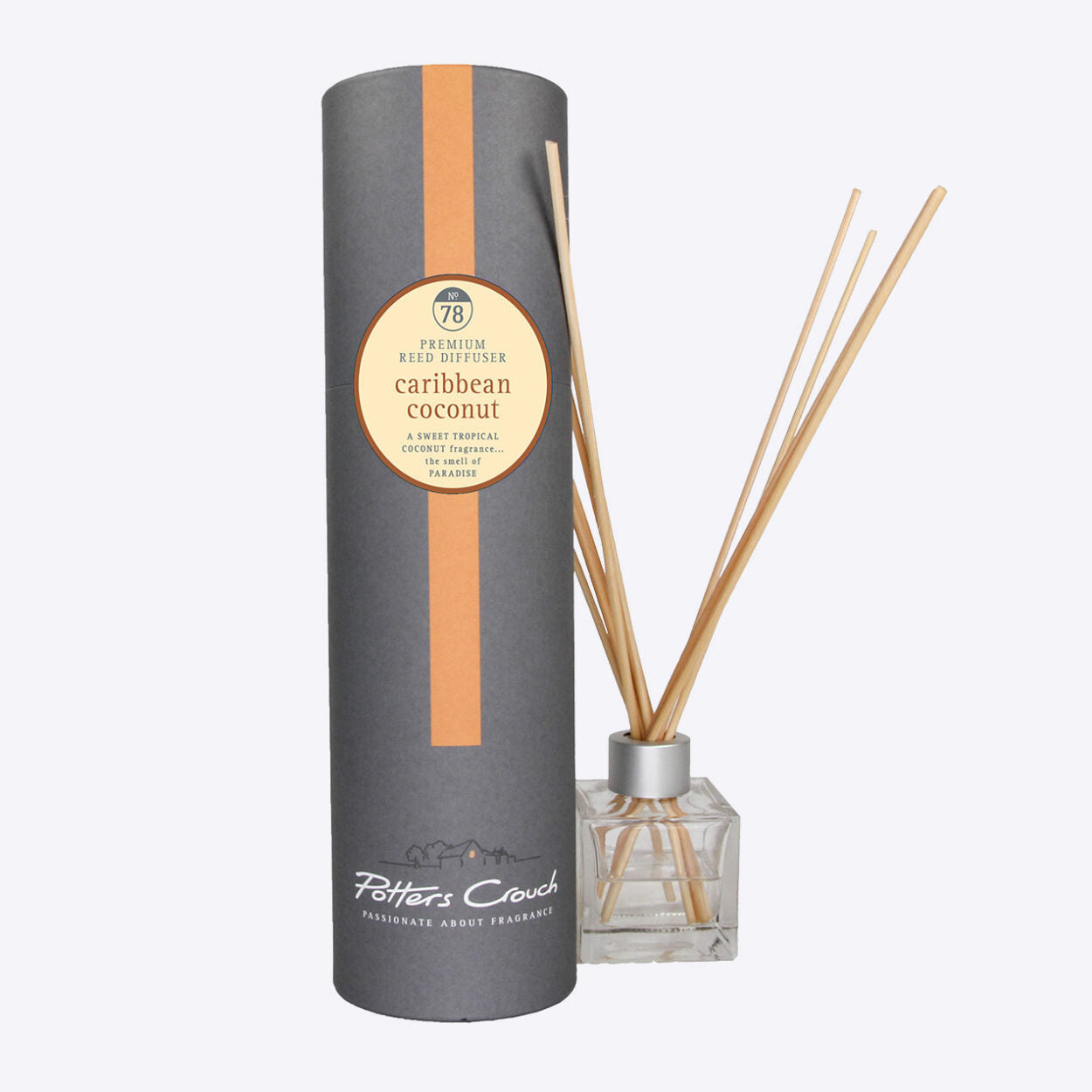 Potters Crouch Caribbean Coconut Premium Reed Diffusers 100ml