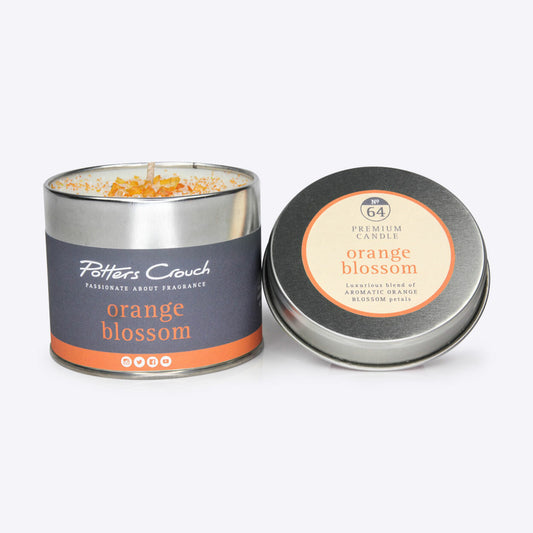 Potters Crouch Orange Blossom Scented Candle in a Tin
